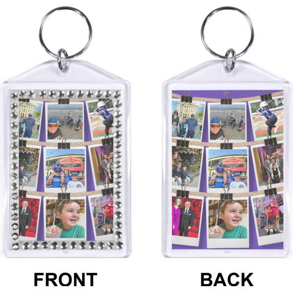 Custom Design - Bling Keychain (Front + Back)