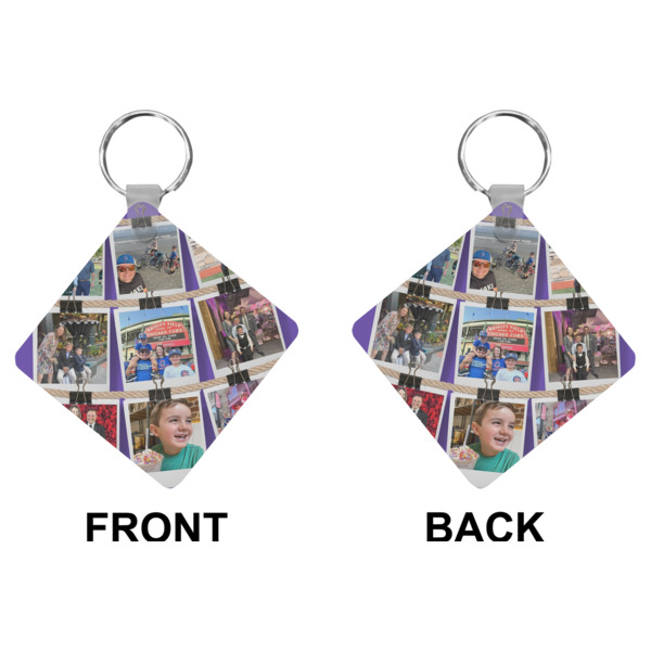 Custom Design - Diamond Keychain (Front + Back)