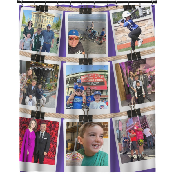 Custom Design Your Own Extra Long Shower Curtain - 70" x 83"