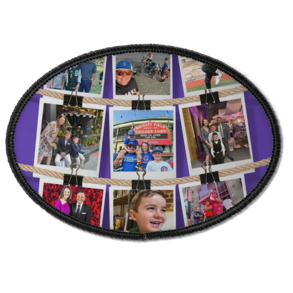 Custom Design - Iron On Patch - Oval - Front