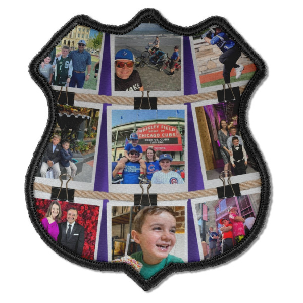 Custom Design - Iron On Patch - Shield - Style C - Front