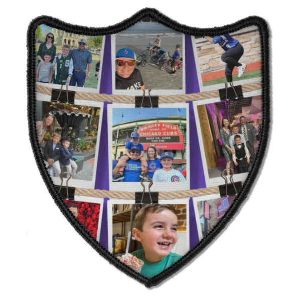 Custom Design - Iron On Patch - Shield - Style B - Front