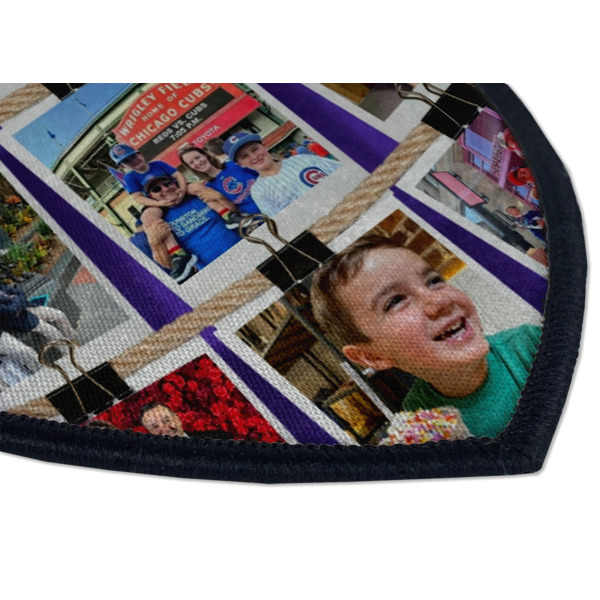 Custom Design - Iron On Patch - Shield - Style B - Closeup