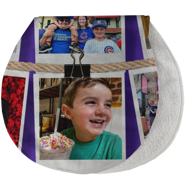 Custom Design - New Baby Burp Folded