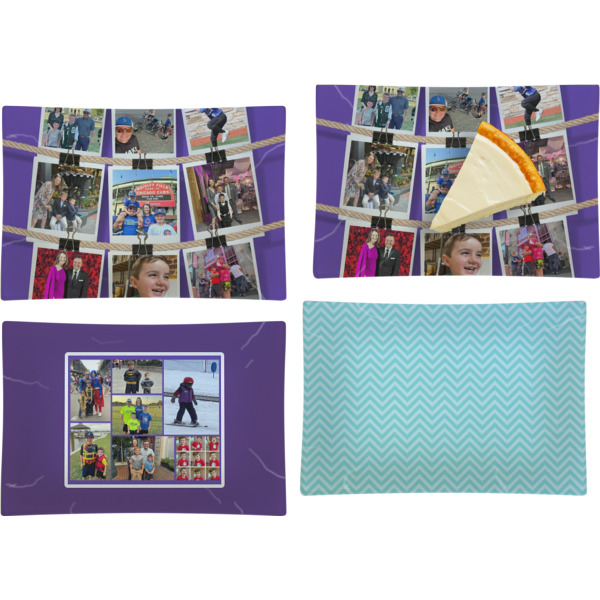 Custom Design - Set of Rectangular Appetizer / Dessert Plates