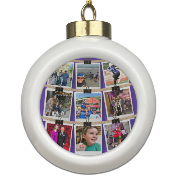 Custom Design Your Own Ceramic Ball Ornament