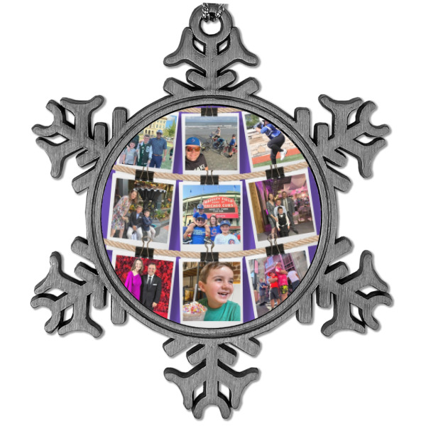 Custom Design Your Own Vintage Snowflake Ornament