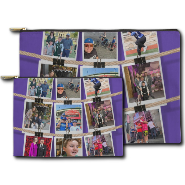 Custom Design - Zippered Pouches - Size Comparison