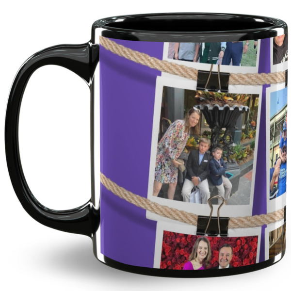 Custom Design Your Own 11 oz Coffee Mug - Black