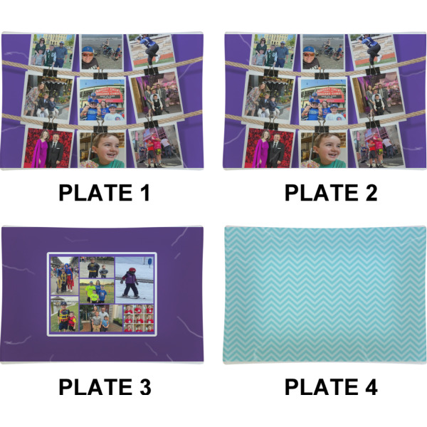 Custom Design - Set of Rectangular Appetizer / Dessert Plates (Approval)