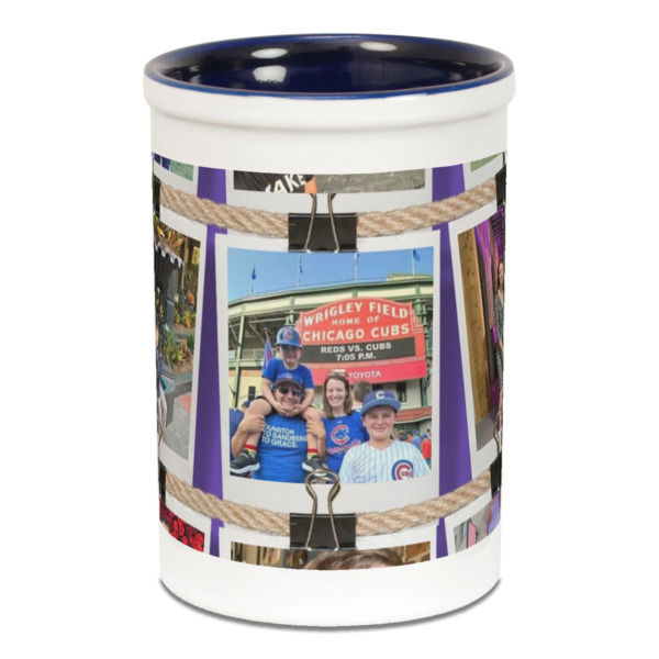 Custom Design - Pencil Holder - Blue