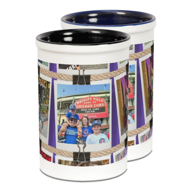 Custom Design Your Own Ceramic Pencil Holder - Large