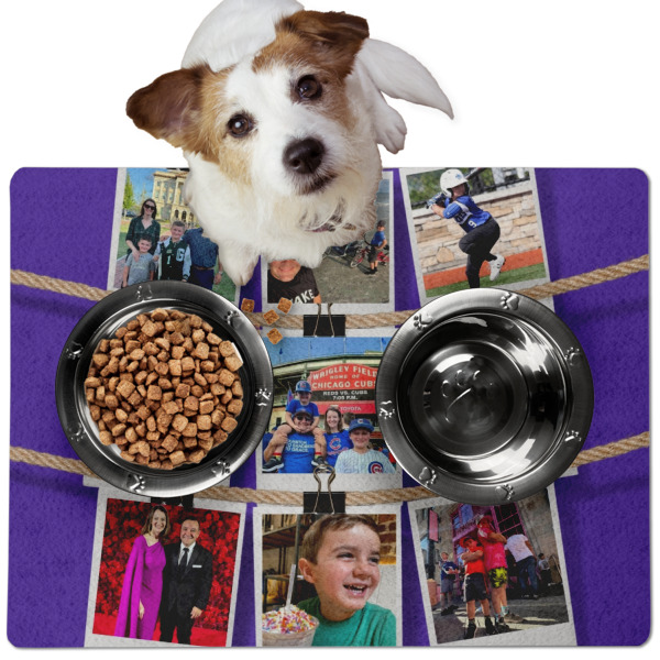 Custom Design - Dog Food Mat - Medium LIFESTYLE