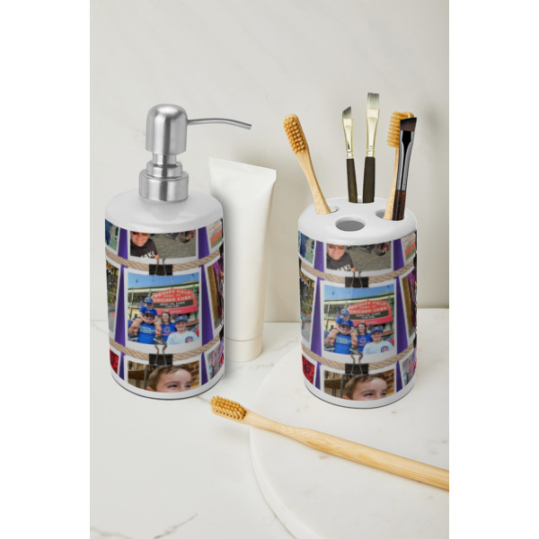 Custom Design - Ceramic Bathroom Accessories - LIFESTYLE (toothbrush holder & soap dispenser)