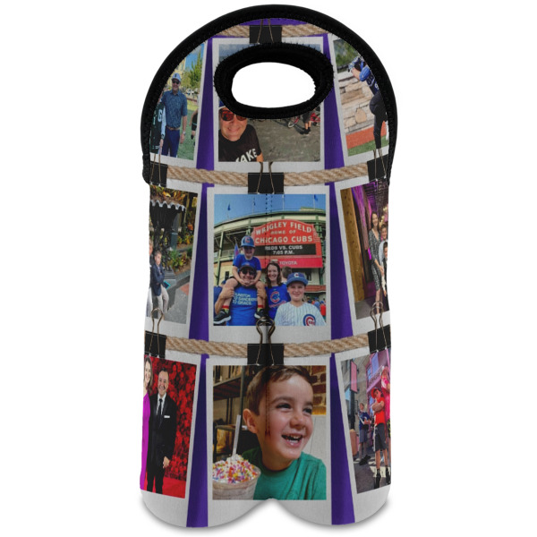Custom Design Your Own Wine Tote Bag - 2 Bottles