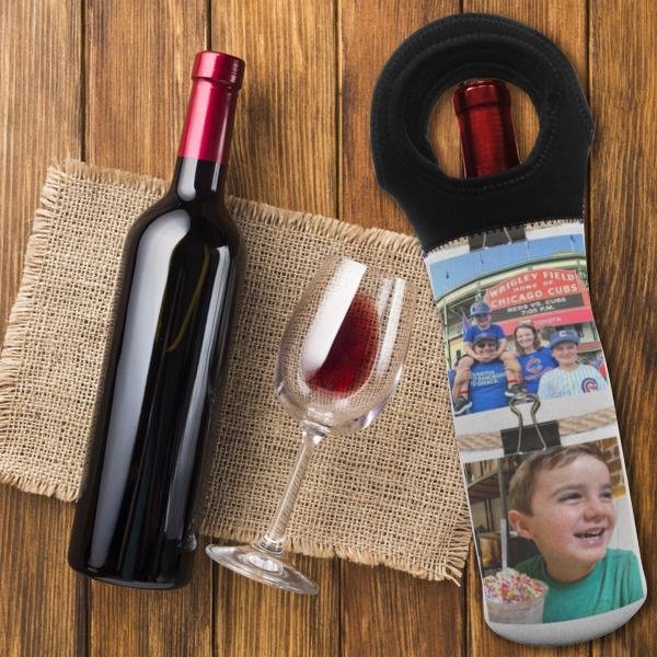 Custom Design - Wine Tote Bag - On Table