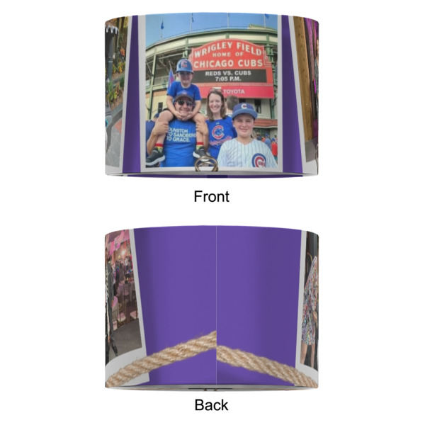 Custom Design - 12" Drum Lampshade - APPROVAL (Fabric)