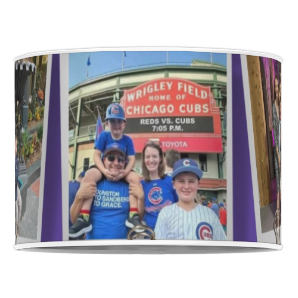 Custom Design - 16" Drum Lampshade - Front (Poly Film)