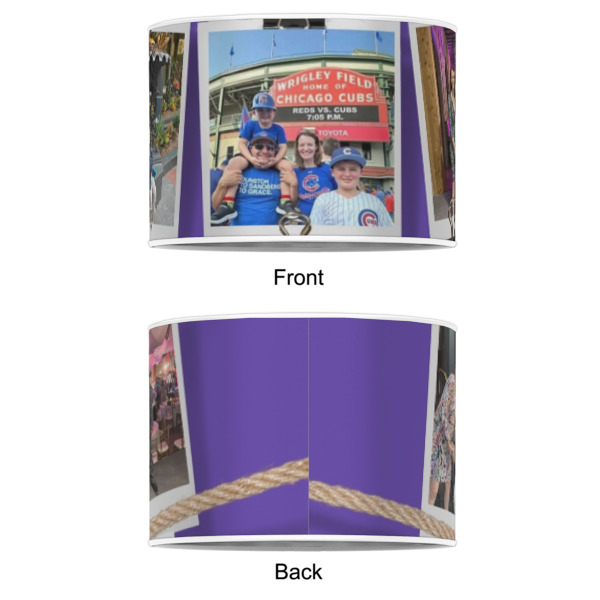 Custom Design - 8" Drum Lampshade - APPROVAL (Poly Film)