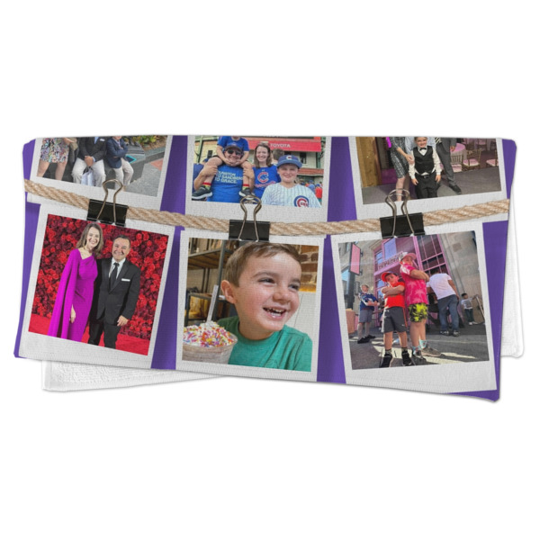 Custom Design - Microfiber Dish Rag - FOLDED (half)