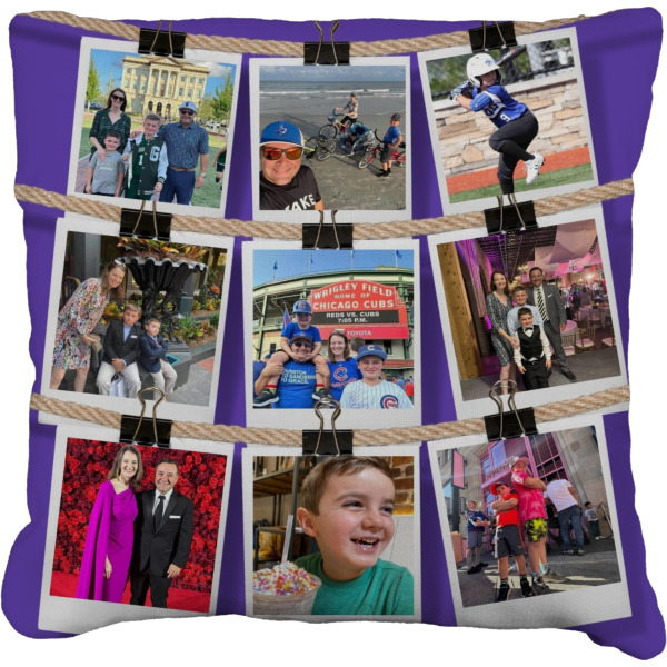 Custom Design Your Own Faux-Linen Throw Pillow 26"