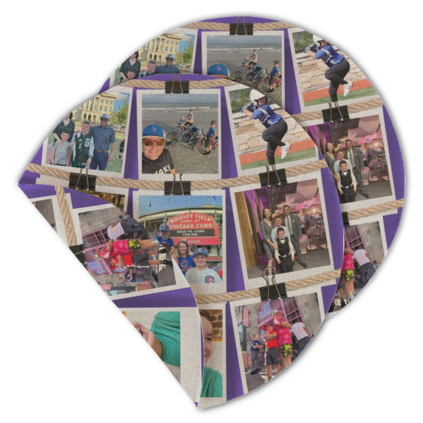 Custom Design - Round Linen Placemats - MAIN (Double-Sided)