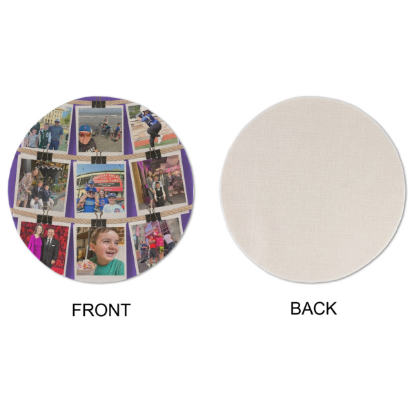 Custom Design - Round Linen Placemats - APPROVAL (single sided)