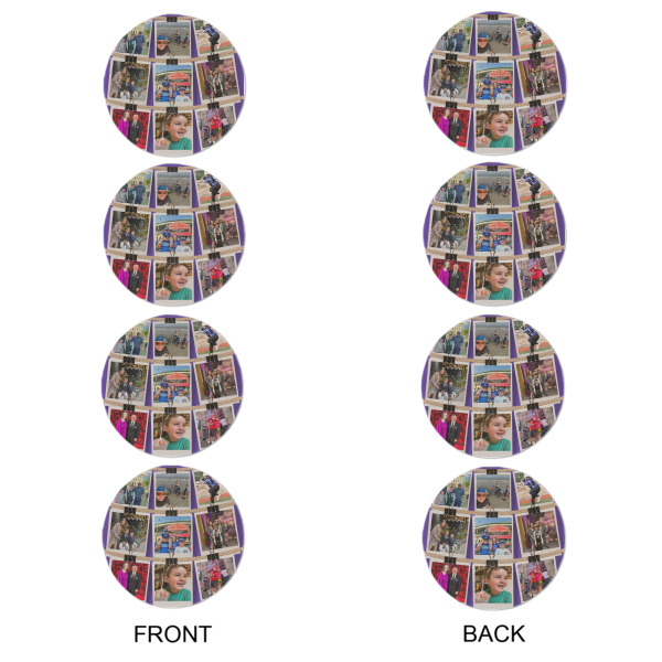 Custom Design - Round Linen Placemats - APPROVAL Set of 4 (double sided)