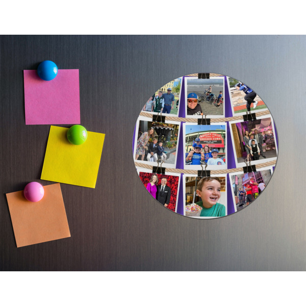 Custom Design - Round Fridge Magnet - LIFESTYLE