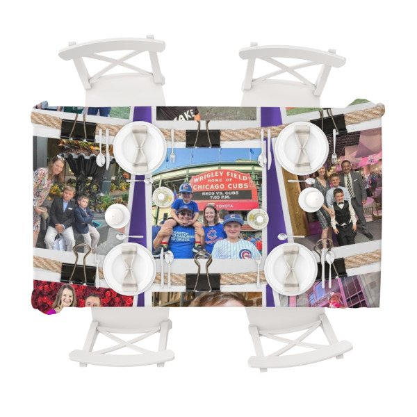 Custom Design - Tablecloths (58"x102") - TOP VIEW (with plates)