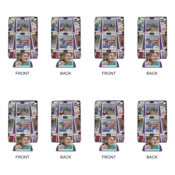 Custom Design - Can Cooler - 16oz - Set of 4 - Front & Back