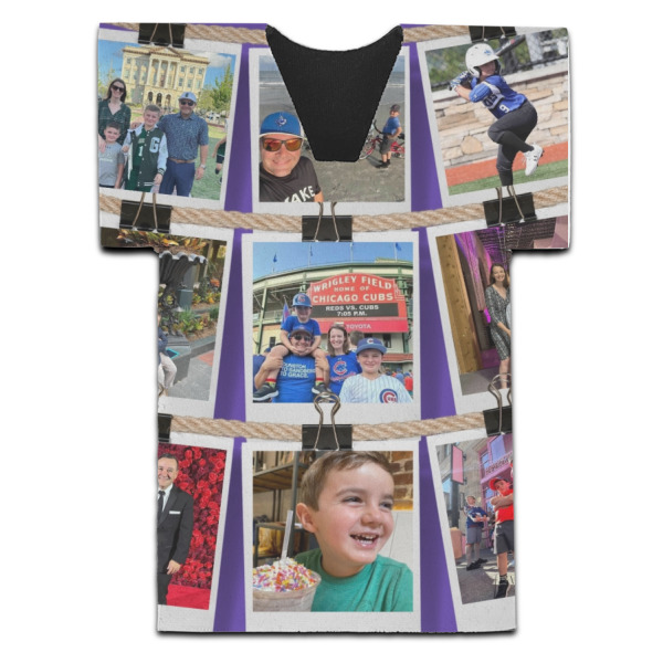 Custom Design - Jersey Bottle Cooler - Set of 4 - FRONT (flat)