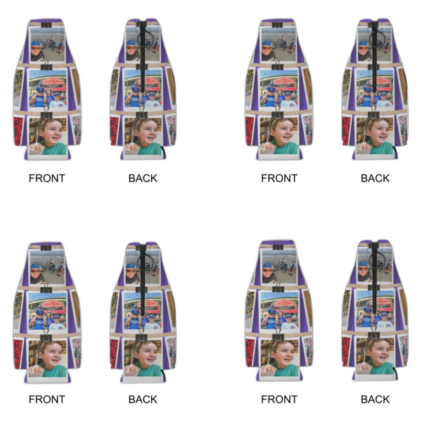 Custom Design - Zipper Bottle Cooler - Set of 4 - Approval