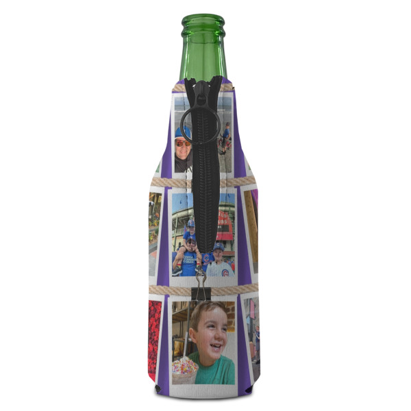 Custom Design - Zipper Bottle Cooler - BACK (bottle)