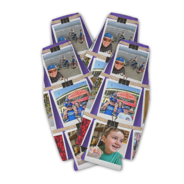 Custom Design - Zipper Bottle Cooler - Set of 4 - Main