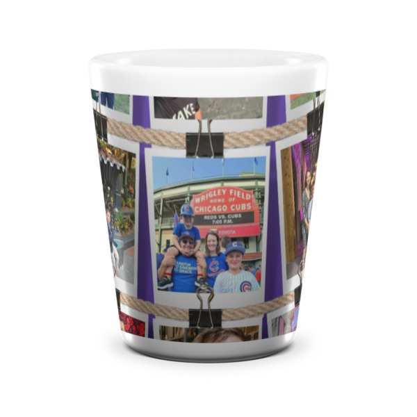 Custom Design - Ceramic Shot Glass - White - Front