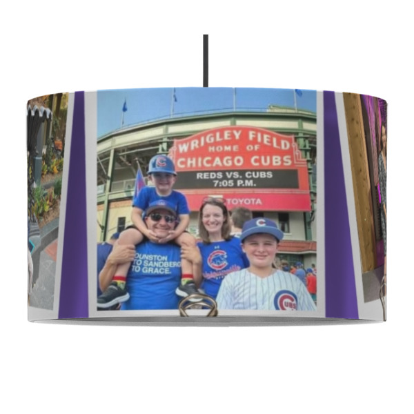 Custom Design - 12" Drum Lampshade - PENDANT (Fabric)