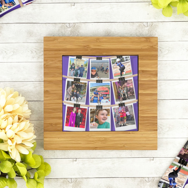 Custom Design - Bamboo Trivet with 6" Tile - LIFESTYLE