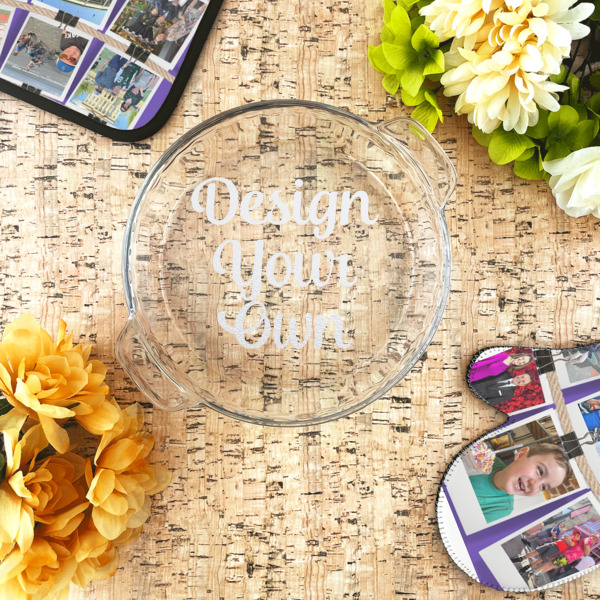 Custom Design - Glass Pie Dish - LIFESTYLE