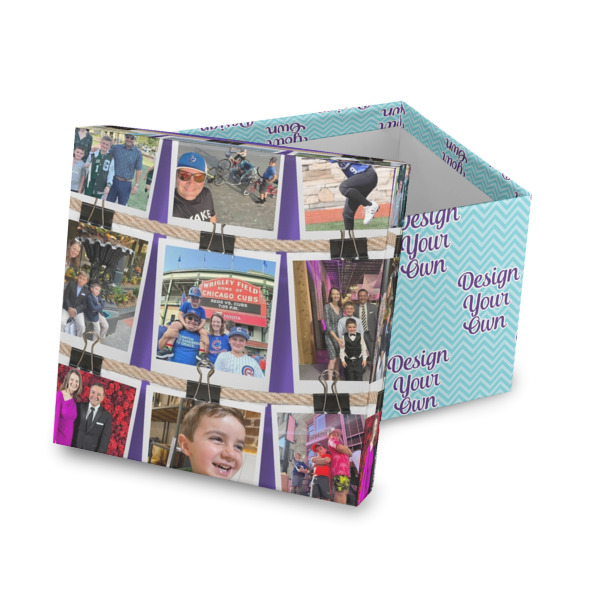 Custom Design Your Own Gift Box with Lid - Canvas Wrapped