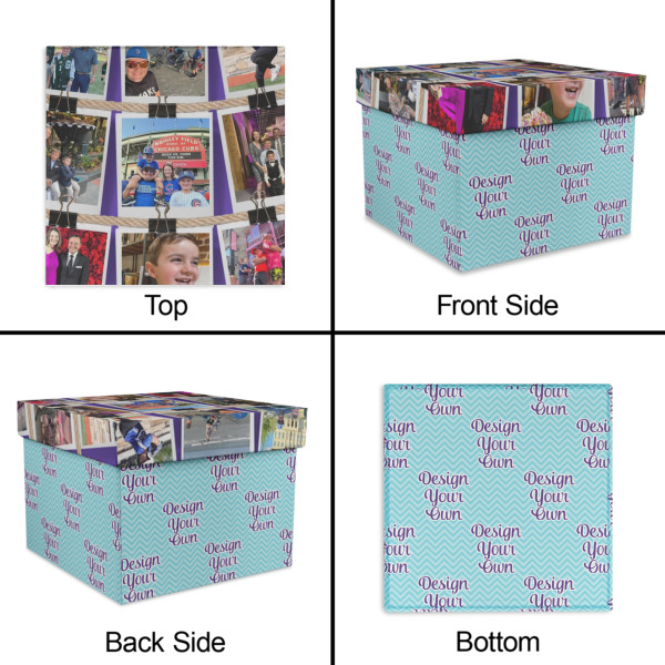 Custom Design - Gift Boxes with Lid - Canvas Wrapped - X-Large - Approval