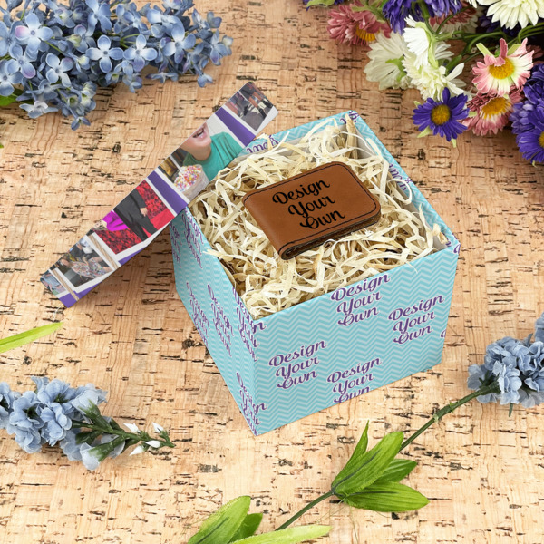 Custom Design - Gift Boxes with Lid - Canvas Wrapped - Small - In Context