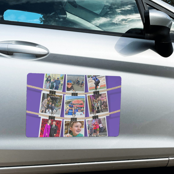 Custom Design - Large Rectangle Car Magnets- In Context