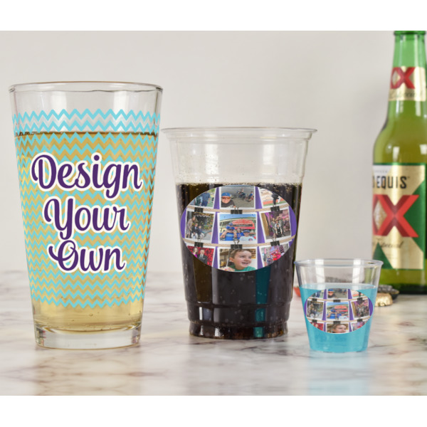 Custom Design - Pint Glass - Full Fill w Transparency - In Context