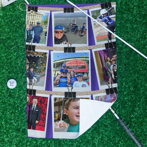 Custom Design - Waffle Weave Golf Towel - In Context