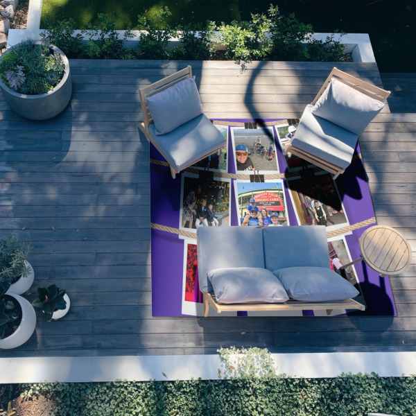 Custom Design - 8'x10' Patio Rug - In context