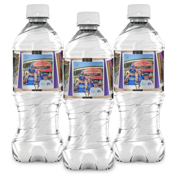 Custom Design - Water Bottle Labels - Front View