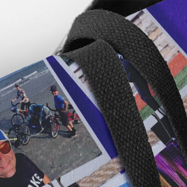 Custom Design - Closeup of Tote w/Black Handles