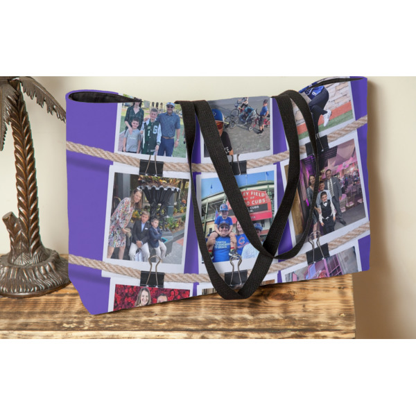 Custom Design - Tote w/Black Handles - Lifestyle View