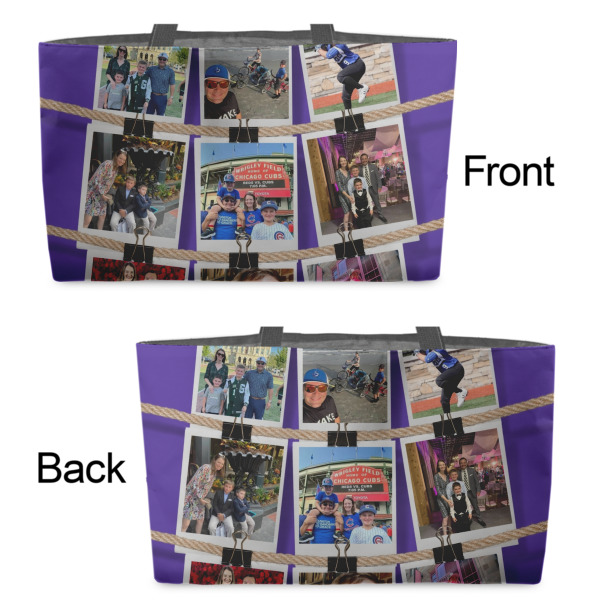Custom Design - Tote w/Black Handles - Front & Back Views